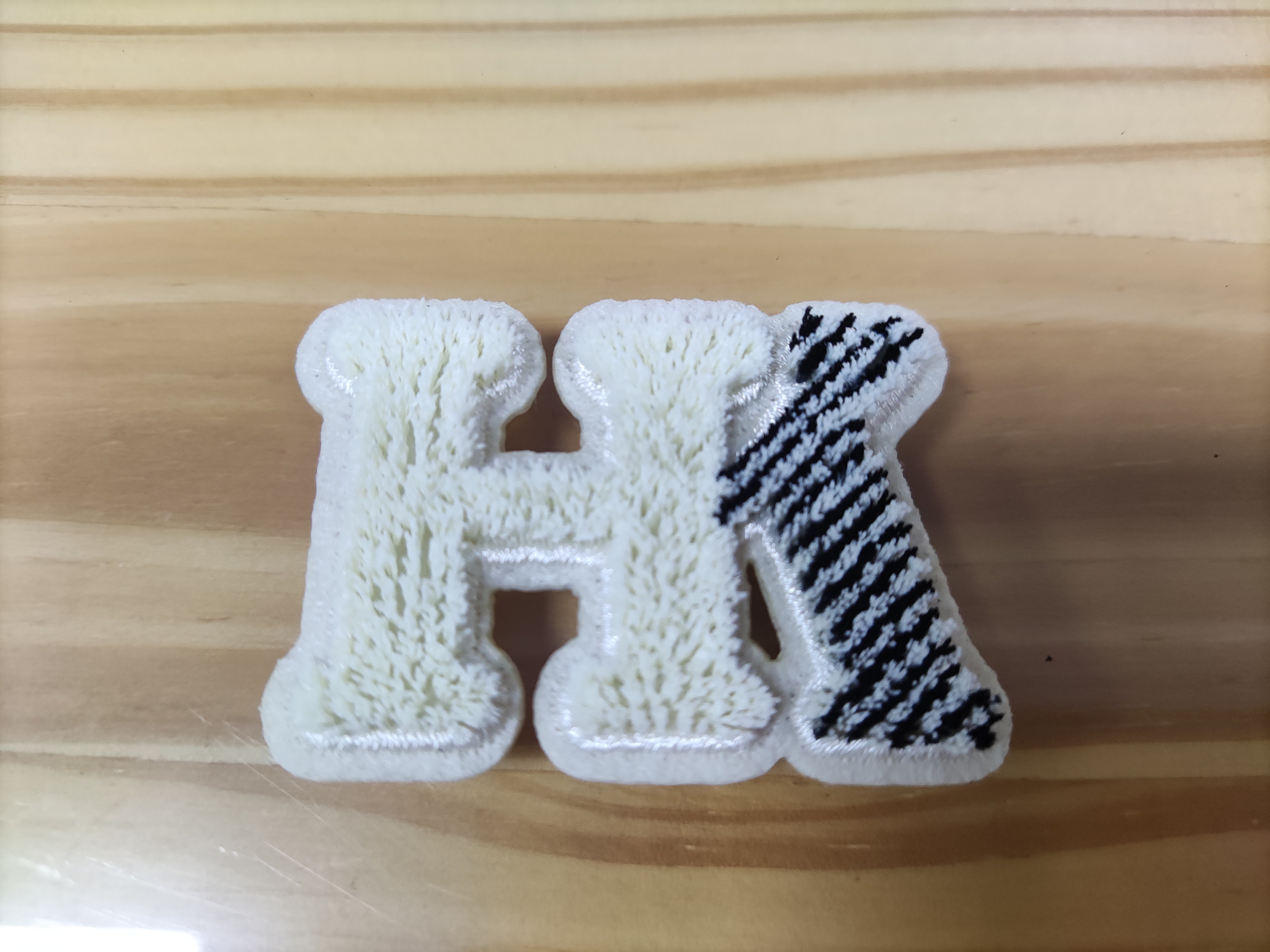 Heat transfer embroidered patches with adhesive backing Heat transfer embroidered patches with adhesive backing