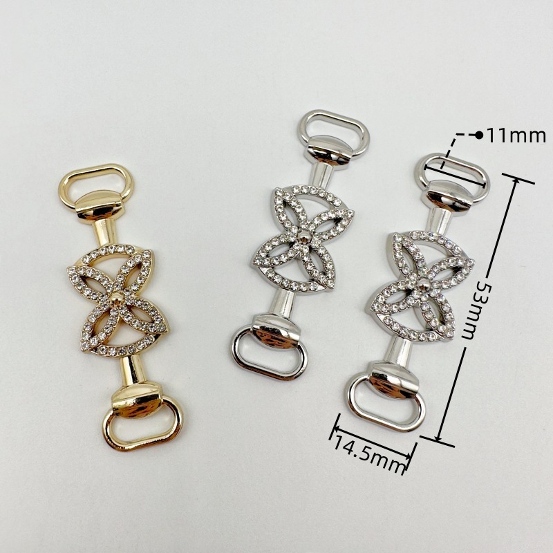 Metal diamond-studded decorative ear clips Metal diamond-studded decorative ear clips