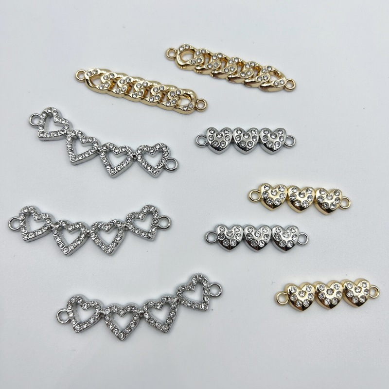 Metal diamond-studded decorative ear clips Metal diamond-studded decorative ear clips