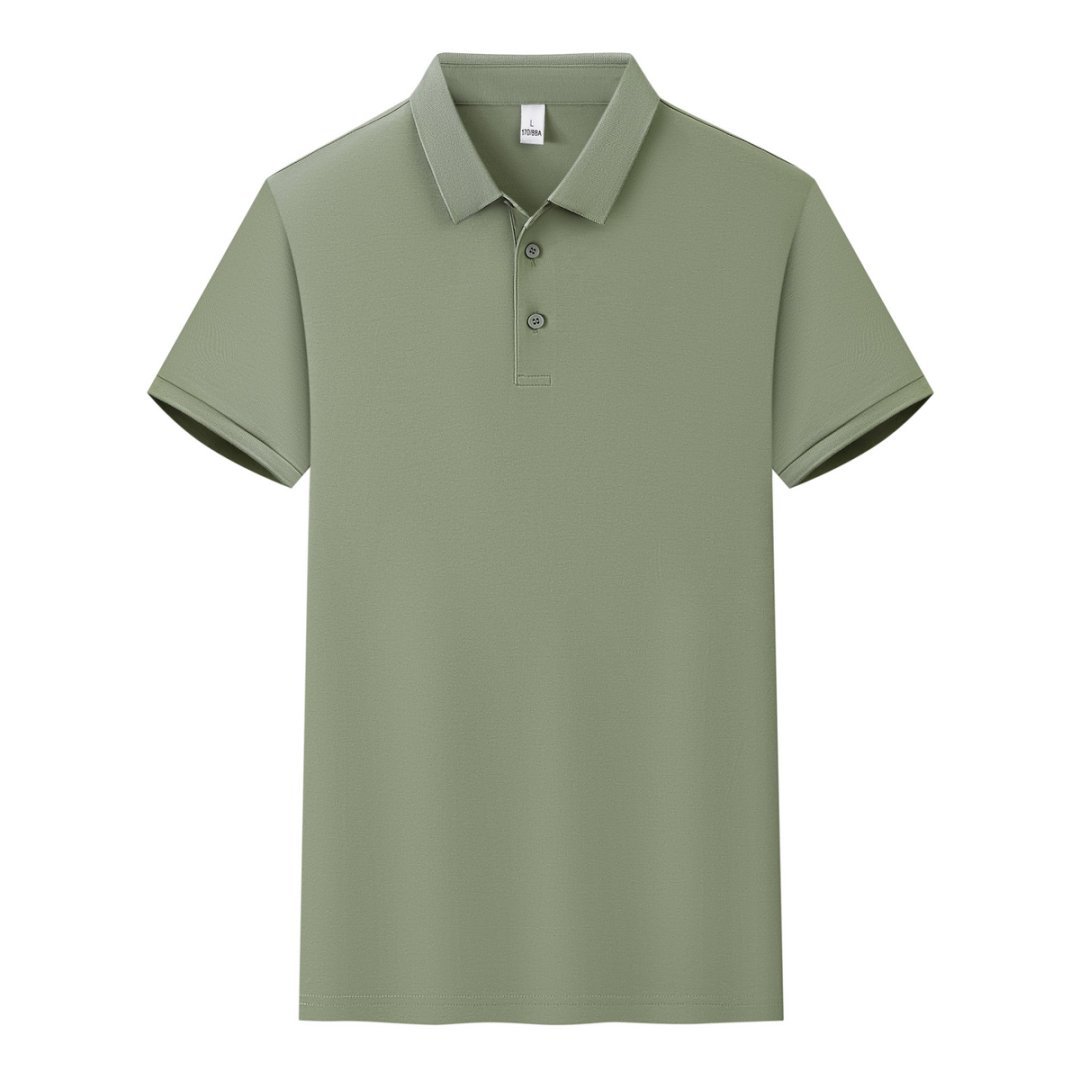220g 60% cotton 40% polyester ice silk pique polo shirt 220g 60% cotton 40% polyester ice silk pique polo shirt