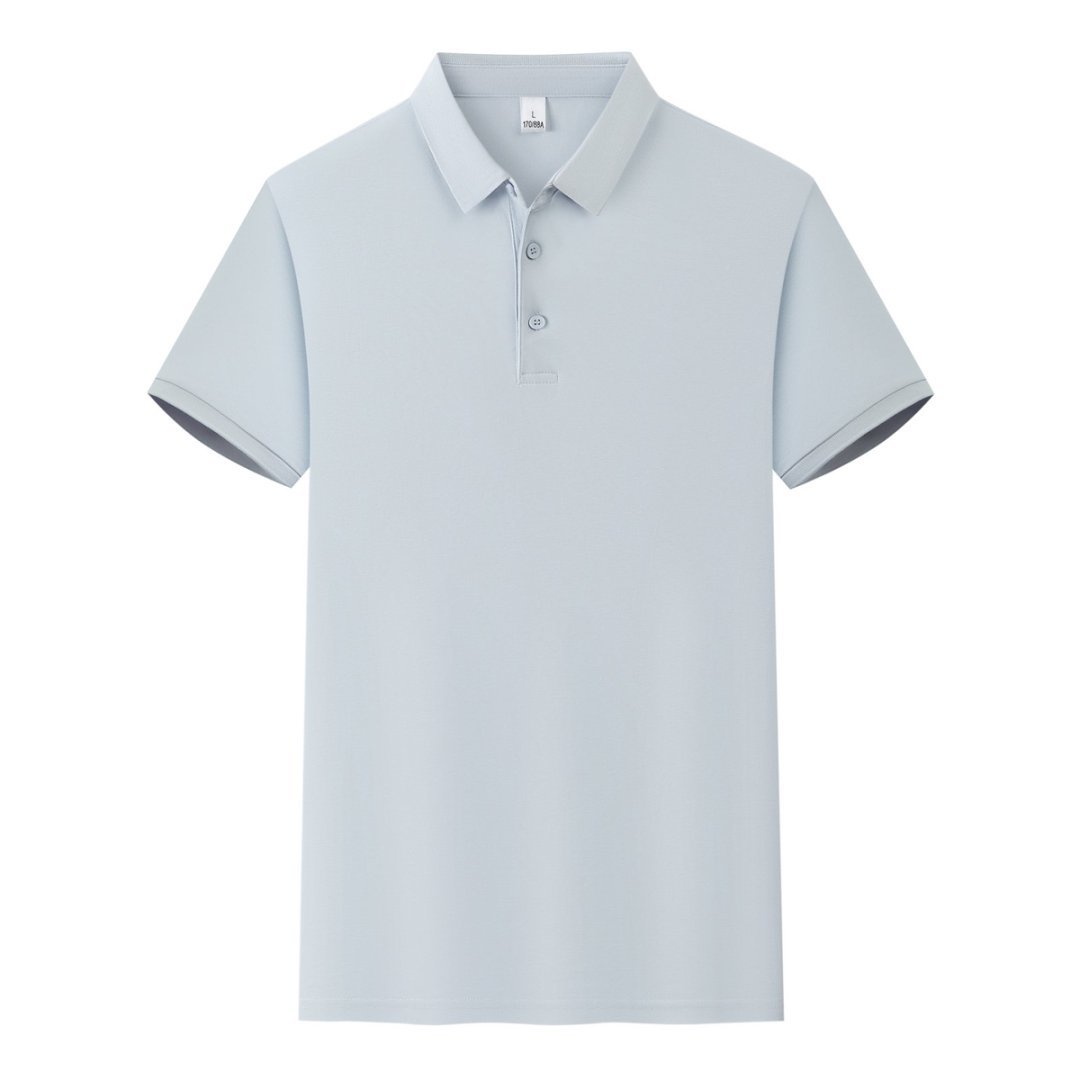 220g 60% cotton 40% polyester ice silk pique polo shirt 220g 60% cotton 40% polyester ice silk pique polo shirt