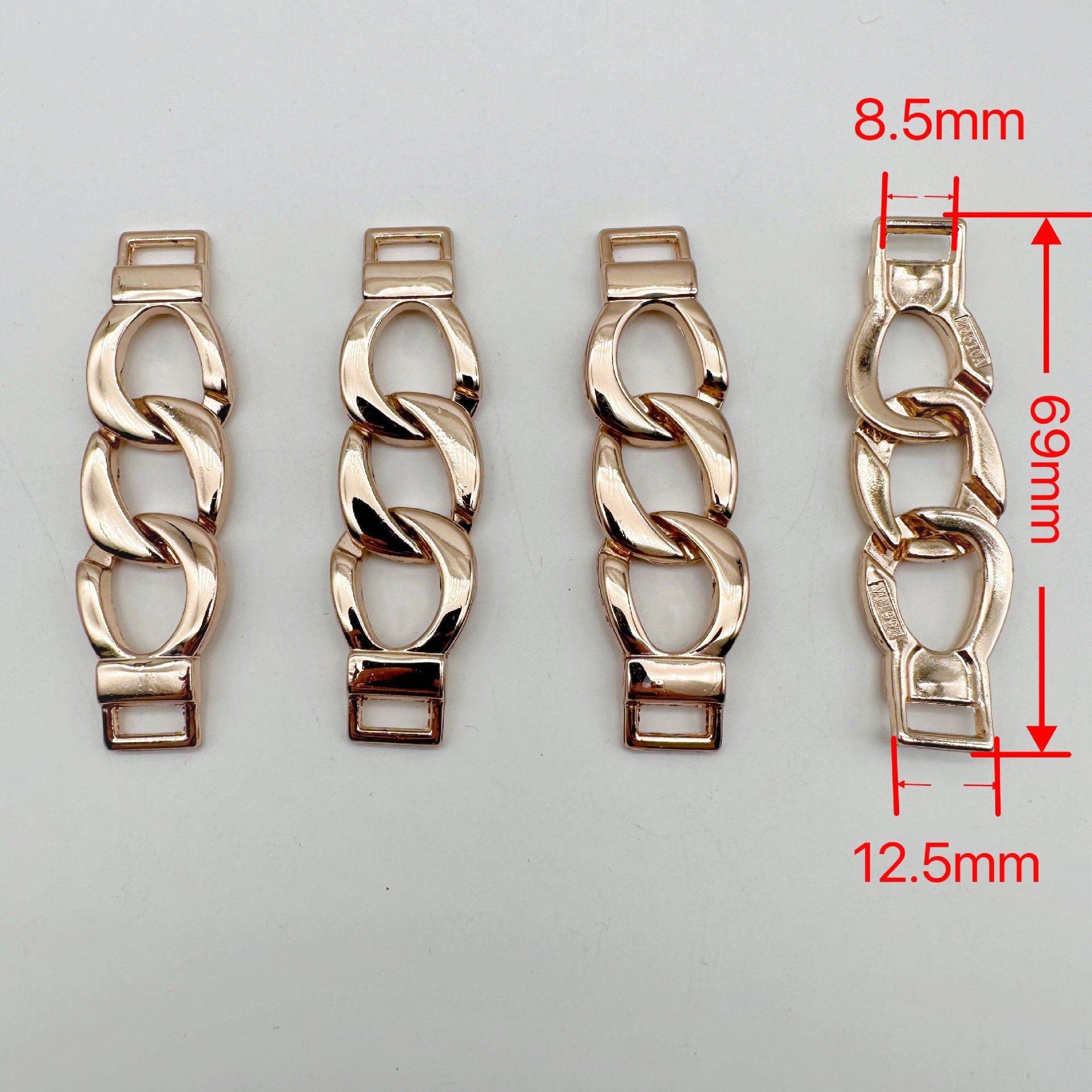 Metal diamond-studded decorative ear clips Metal diamond-studded decorative ear clips