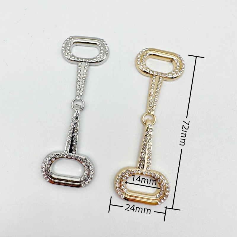 Metal diamond-studded decorative ear clips Metal diamond-studded decorative ear clips