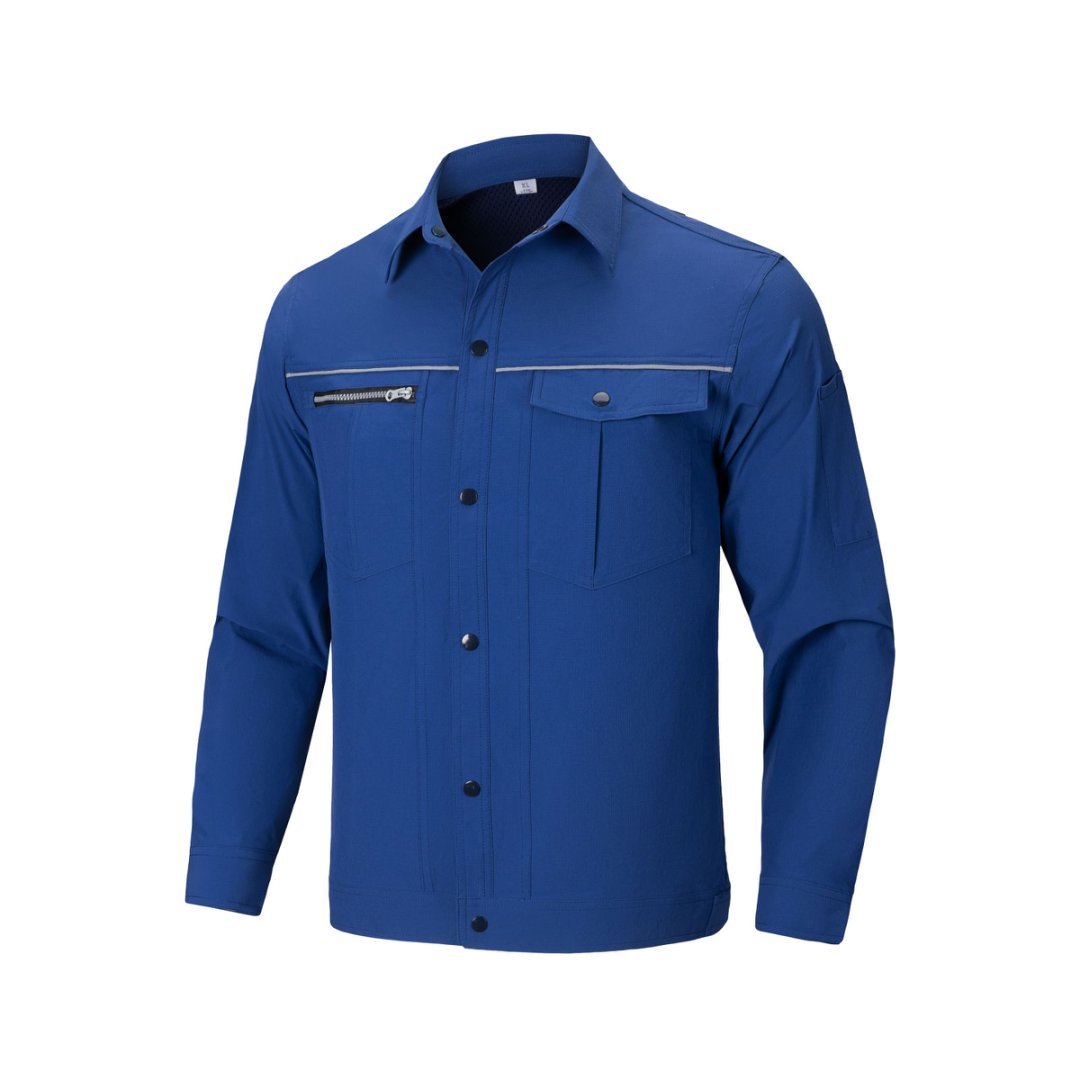 Traffic construction sanitation night reflective clothing summer long-sleeve labor protection workwear custom embroidered logo Traffic construction sanitation night reflective clothing summer long-sleeve labor protection workwear custom embroidered logo