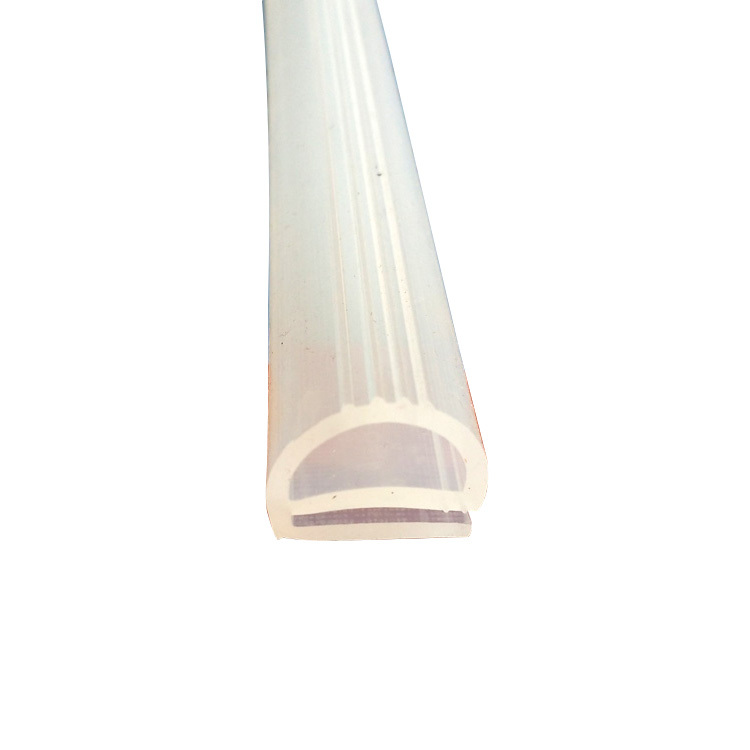 High temperature resistant transparent silica gel strip