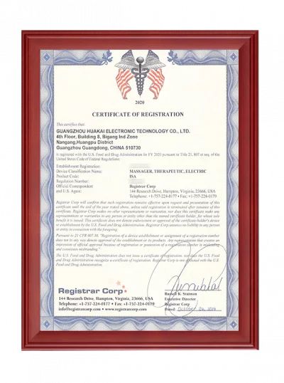 FDA Certificate