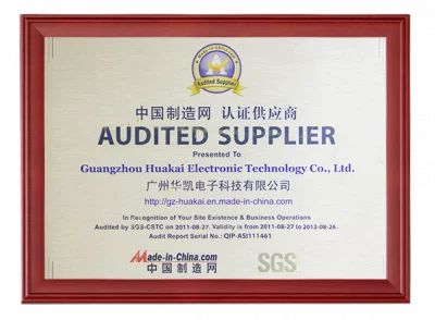 SGS Certificate