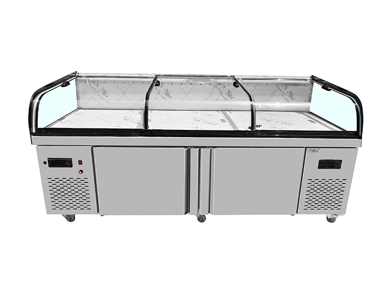Ice-cooled display counter