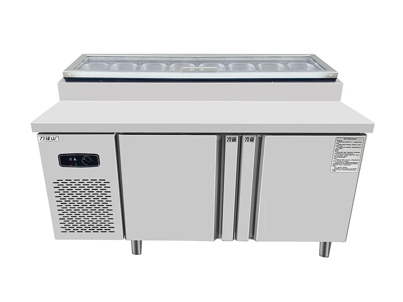 Commercial refrigerated pizza bar