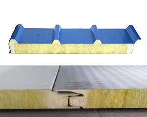 Glass wool sandwich panel (roof, wall)