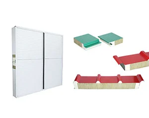 Polyurethane side sealing rock wool sandwich panel (roof, wall)