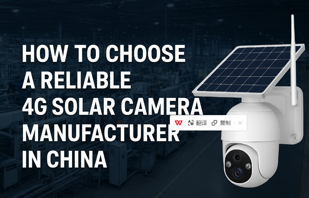 Comment choisir un fabricant fiable de caméras solaires 4G en Chine