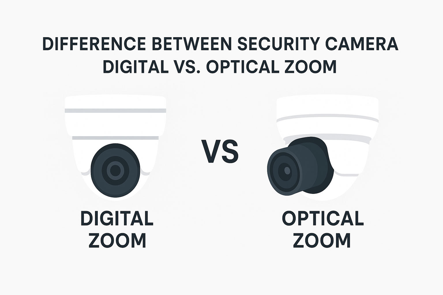 Zoom digital vs. Zoom óptico en cámaras de seguridad – ¿Cuál deberías elegir?