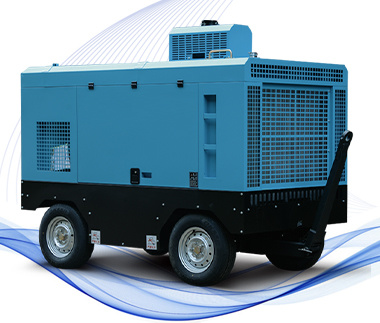 Mobile screw air compressor