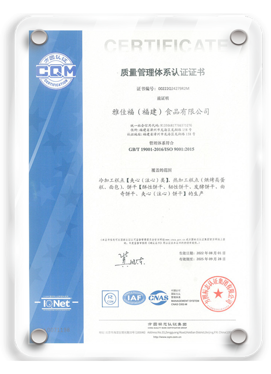 ISO9001质量管理体系认证