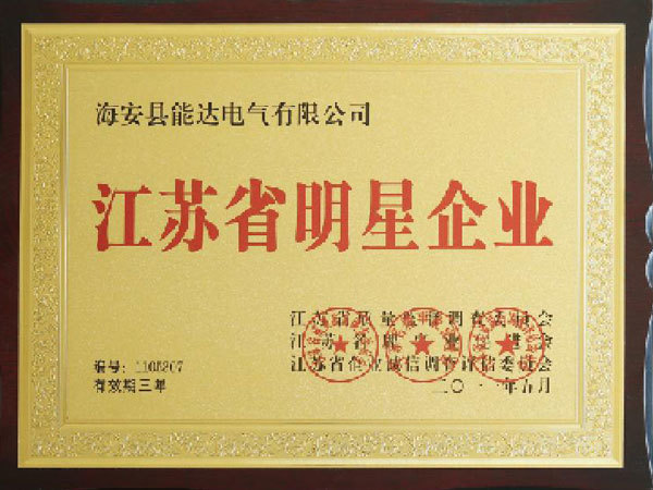 Star Enterprise of Jiangsu Province Star Enterprise of Jiangsu Province