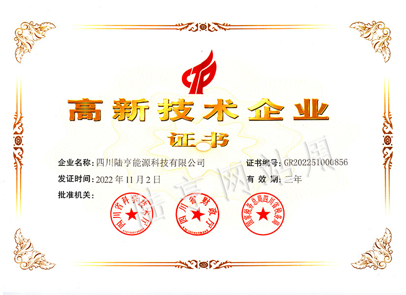 10高新技术企业证书