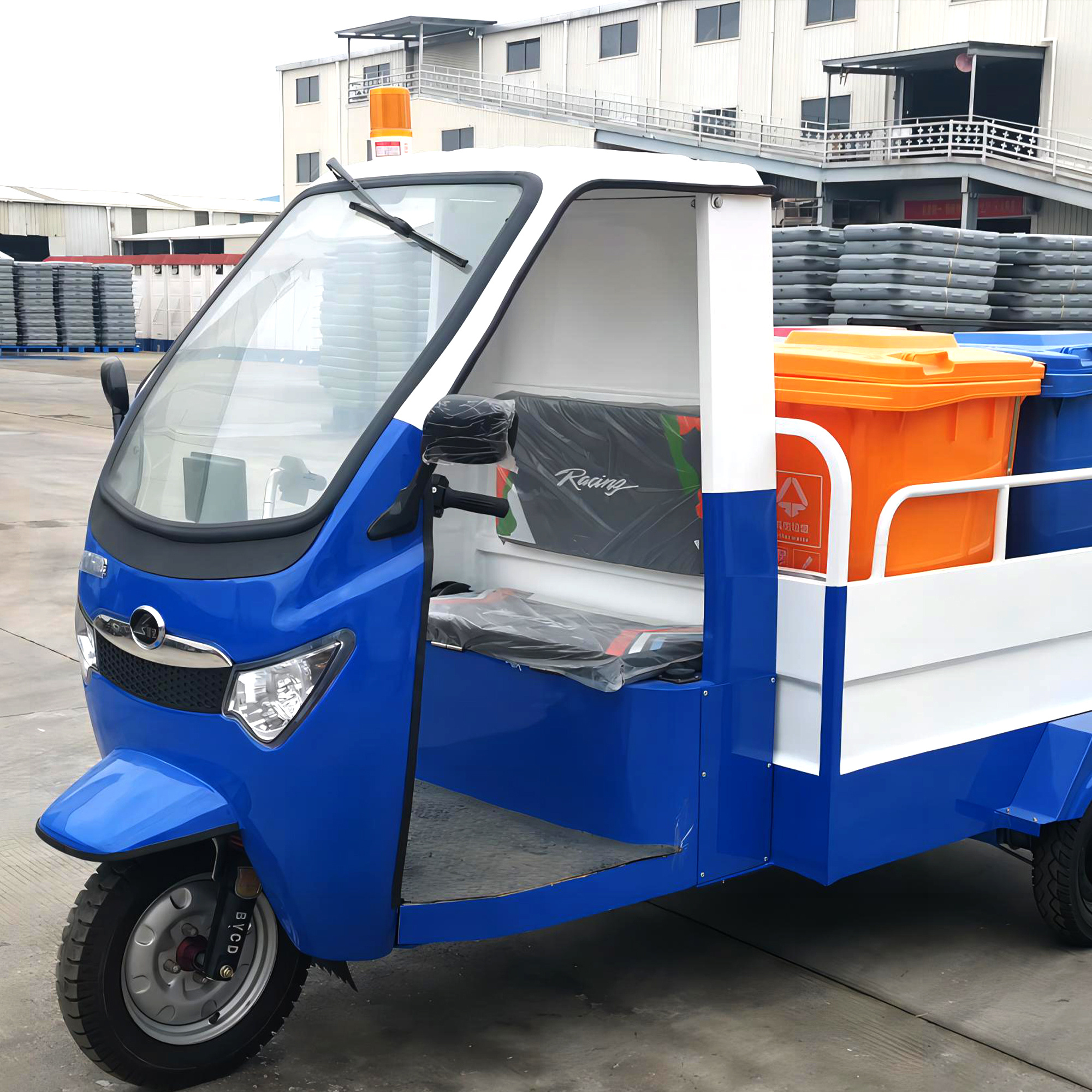 LF-BD306E electric three-wheel 4 barrel truck