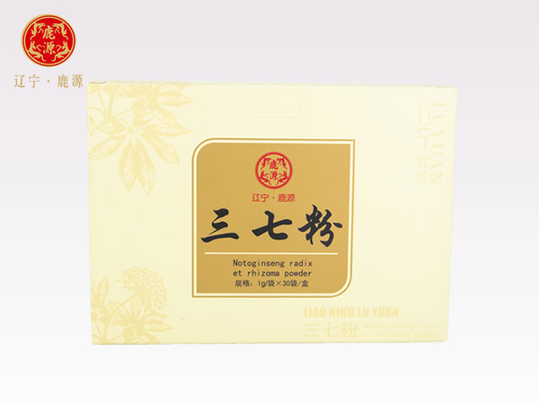 三七粉  規(guī)格：1克/袋 X 30袋/盒
