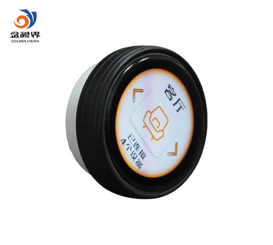 1.53-inch rotary screen beauty instrument smart speaker car smart speaker temperature rotary control scheme