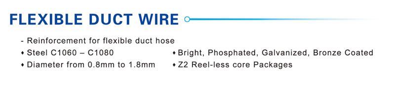Flexible duct wire