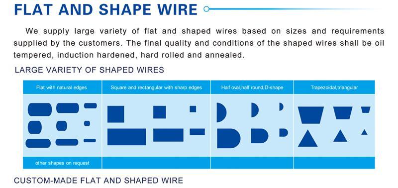 Flat and shape wire