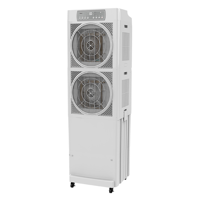 Latest product 45 litres large water tank portable evaporative honeycomb air Cooler with heighten pedestal