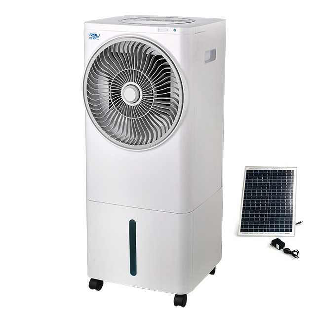 USB rechargeable DC 24 Volt portable 30 liters large-capacity water cooling fan evaporative honeycomb air cooler fan for household