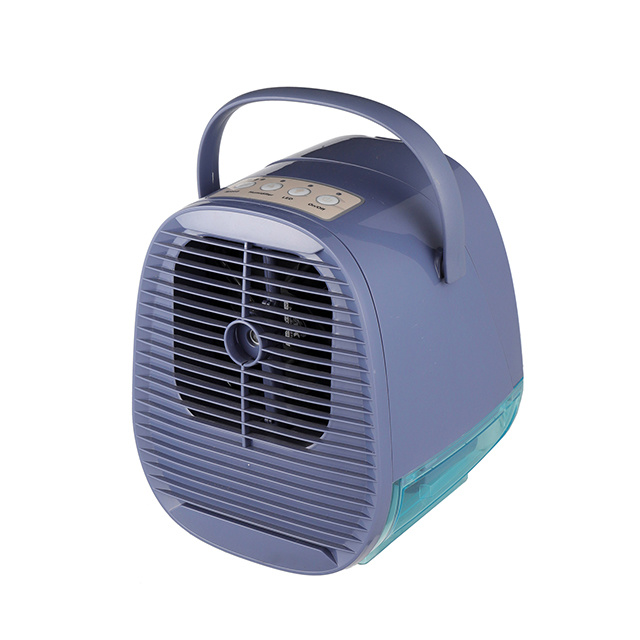 Prix usine portable 1.2 litres réservoir d'eau ventilateur de refroidissement petit USB rechargeable DC5V bureau refroidisseur d'air avec poignée de transport