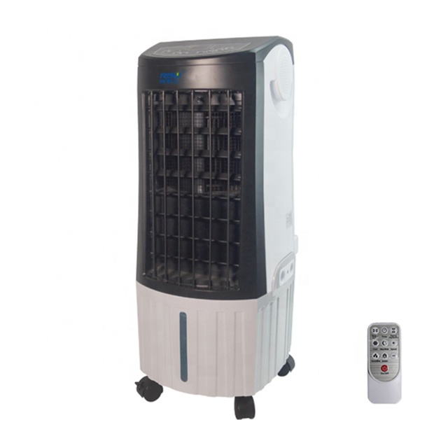 Factory price 80W low energy power small size remote control portable evaporative air cooler fan with 12 liters water tank