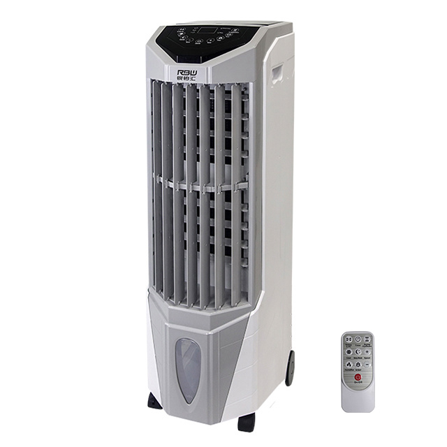 Factory direct sale four wind speeds adjustable portable room water honcycombs cooling fan evaporative air cooler with touching senor control