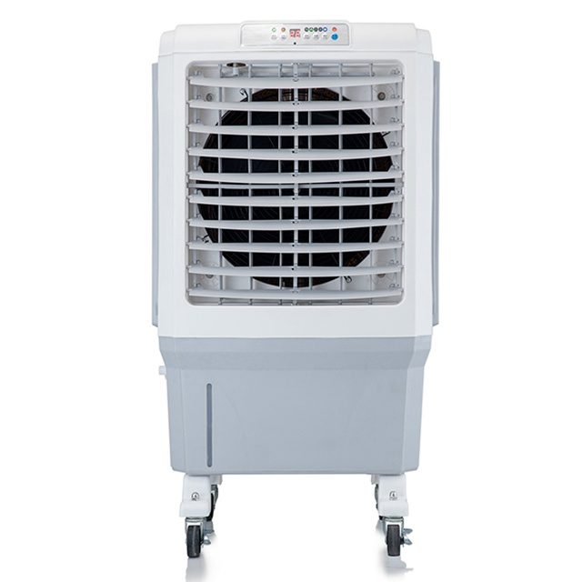 Mobile 180W industrial application open space three speeds adjustable evaporative AC air cooler with 45 liters water capacity
