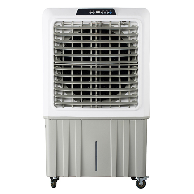 Large airflow 9000m3/h 80 liters water tank remote control industrial mobile evaporative AC air cooler fan