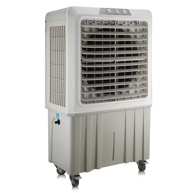 OEM factory 9000m3h standing 80 liters water tank capacity industrial swamp evaporative air cooler fan