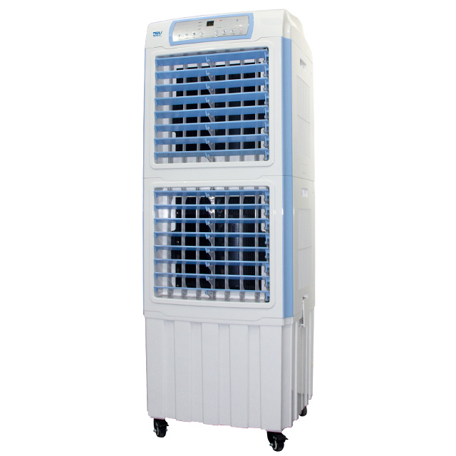 Nouveau design de couleur 45 litres grand réservoir d'eau détachable trois entrées d'air latérales debout portable climatisation refroidisseur d'air par évaporation