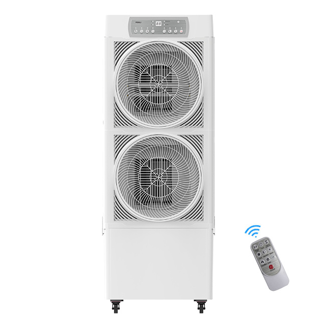 Energy saving strong wind two air outlets 220W three homeycomb cooling pads remote control portable evaporative water air cooler fan