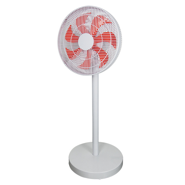 3D fan girill appearance patent automatic swing 8-hour timer portable 12 volt rechargeable DC stand fan for home office use