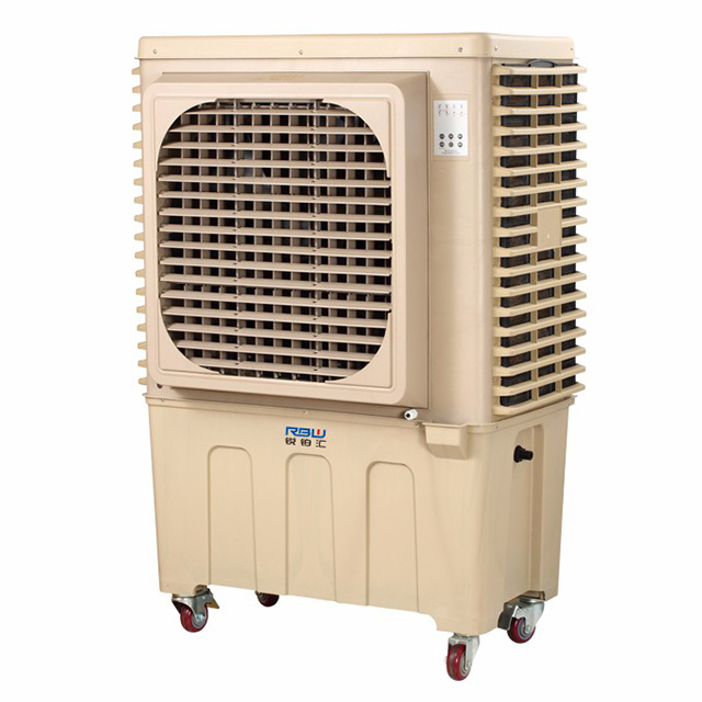 Floor standing 350W industrial desert evaporative air cooler fan with 100 liters large-capacity water tank