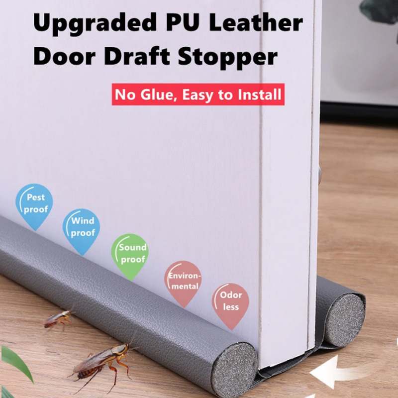 PU Leather Foam Door Draft Stopper