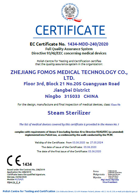 CE STEAM STERILIZER 1434-MDD-CE CE STEAM STERILIZER 1434-MDD-CE