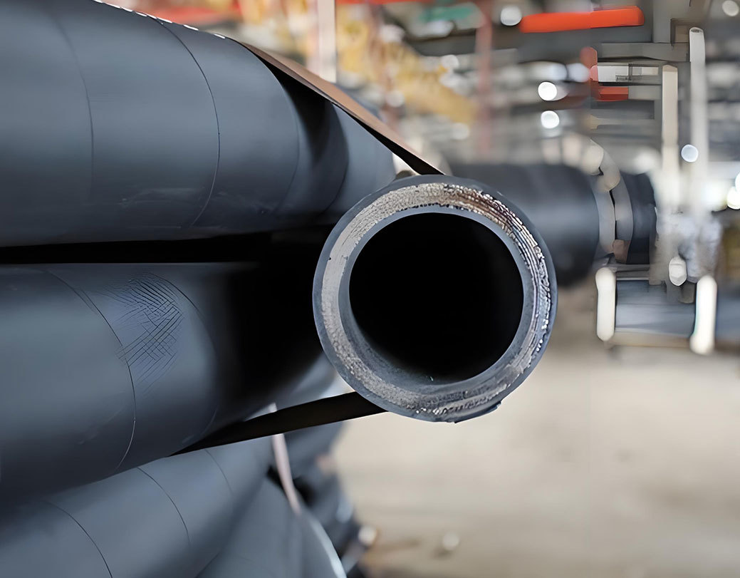 Large-diameter rubber hose under normal pressure and low pressure