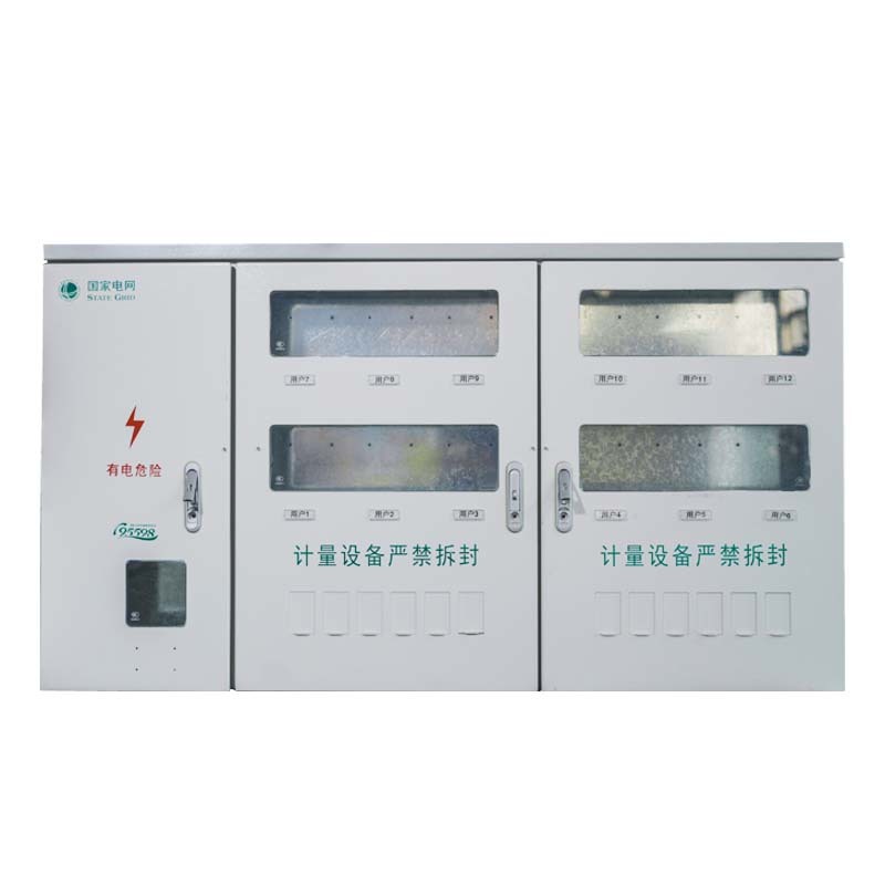 Single-phase 12-household metal meter box