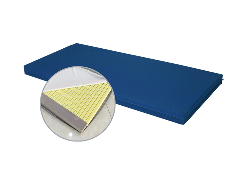 Medical pu leather cover Anti-bedsore tofu shape foam mattress for hospital bed