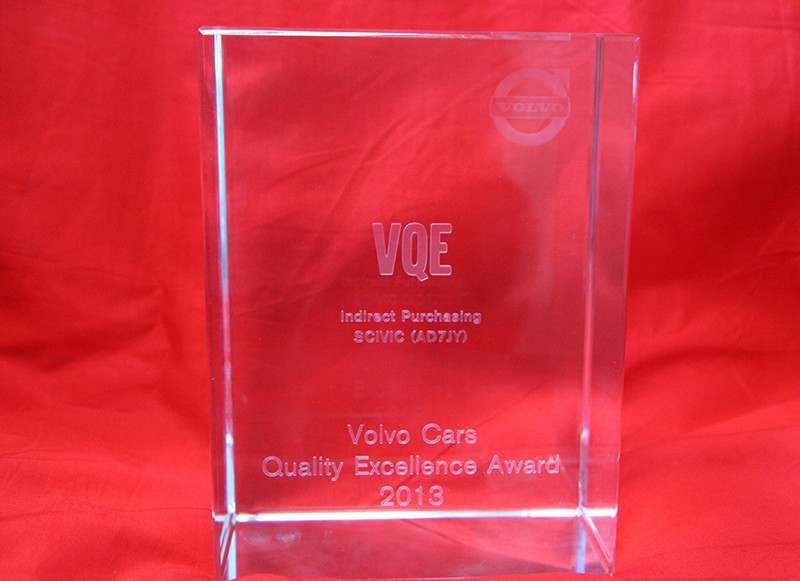 Won the Volvo "World's Best Supplier" award