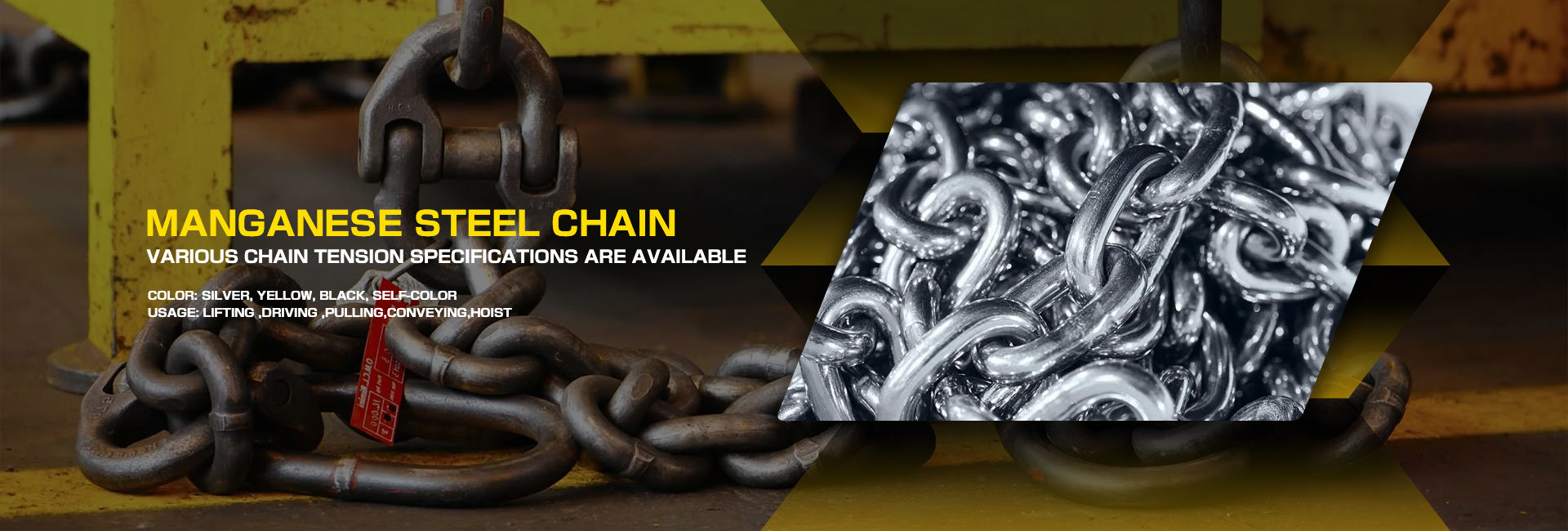 Manganese steel chain