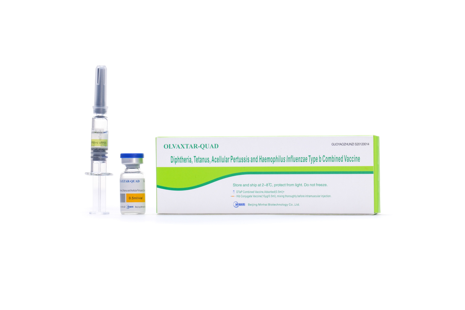 Diphtheria Tetanus Acellular Pertussis and Haemophilus Influenzae Type b Combined Vaccine