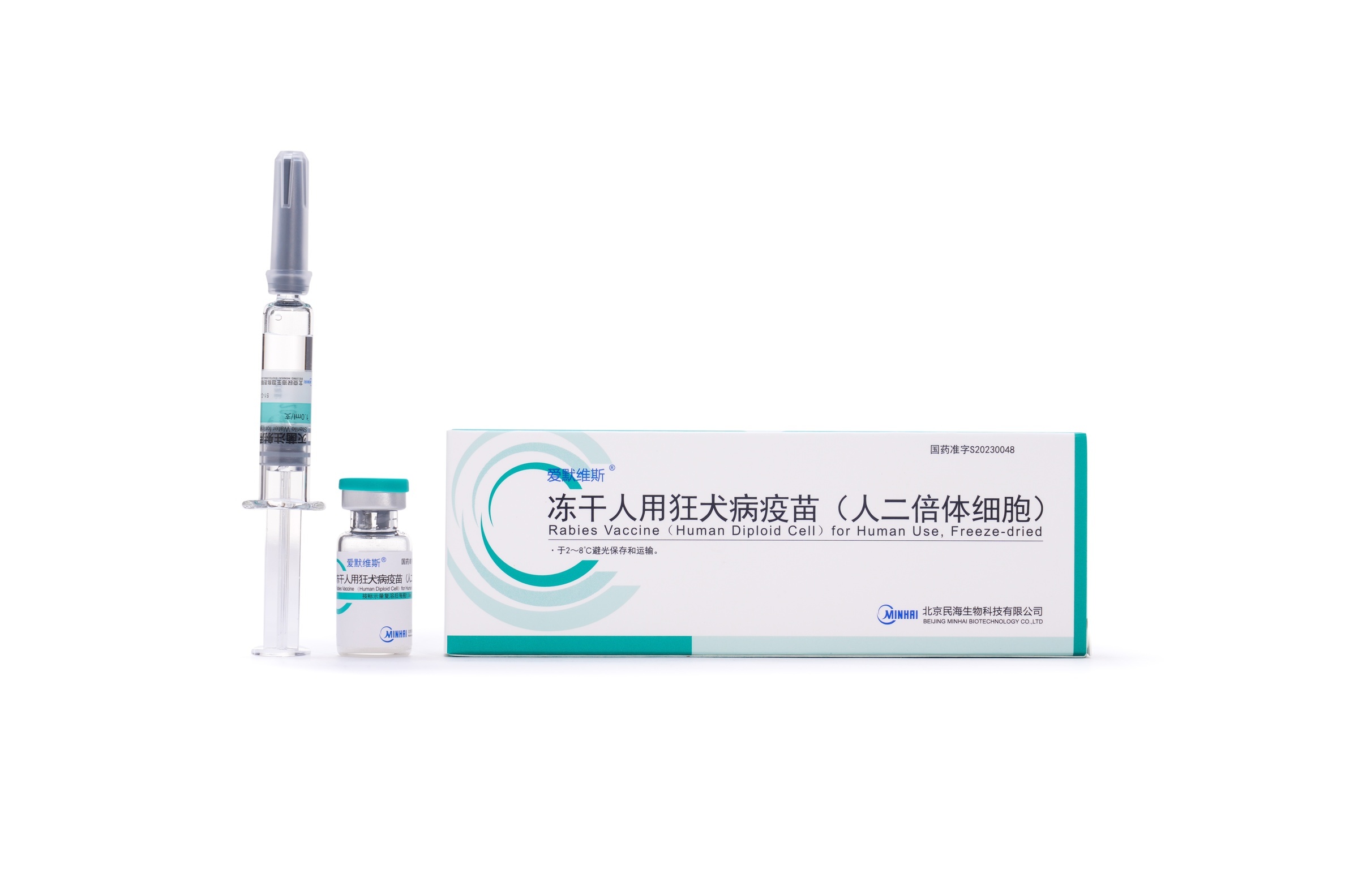 Rabies vaccine (human diploid cell) for human use, Freeze-dried