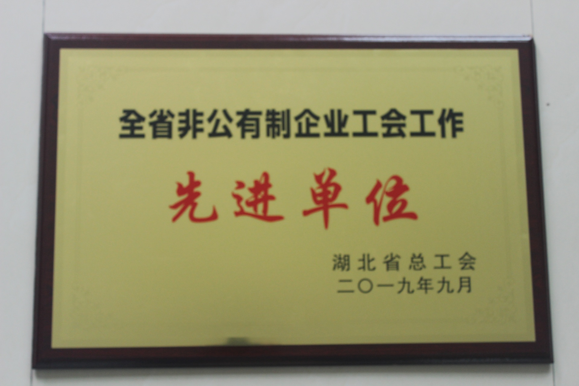 全省非公有制企業(yè)工會工作先進單位