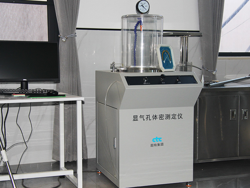 Porous body density tester