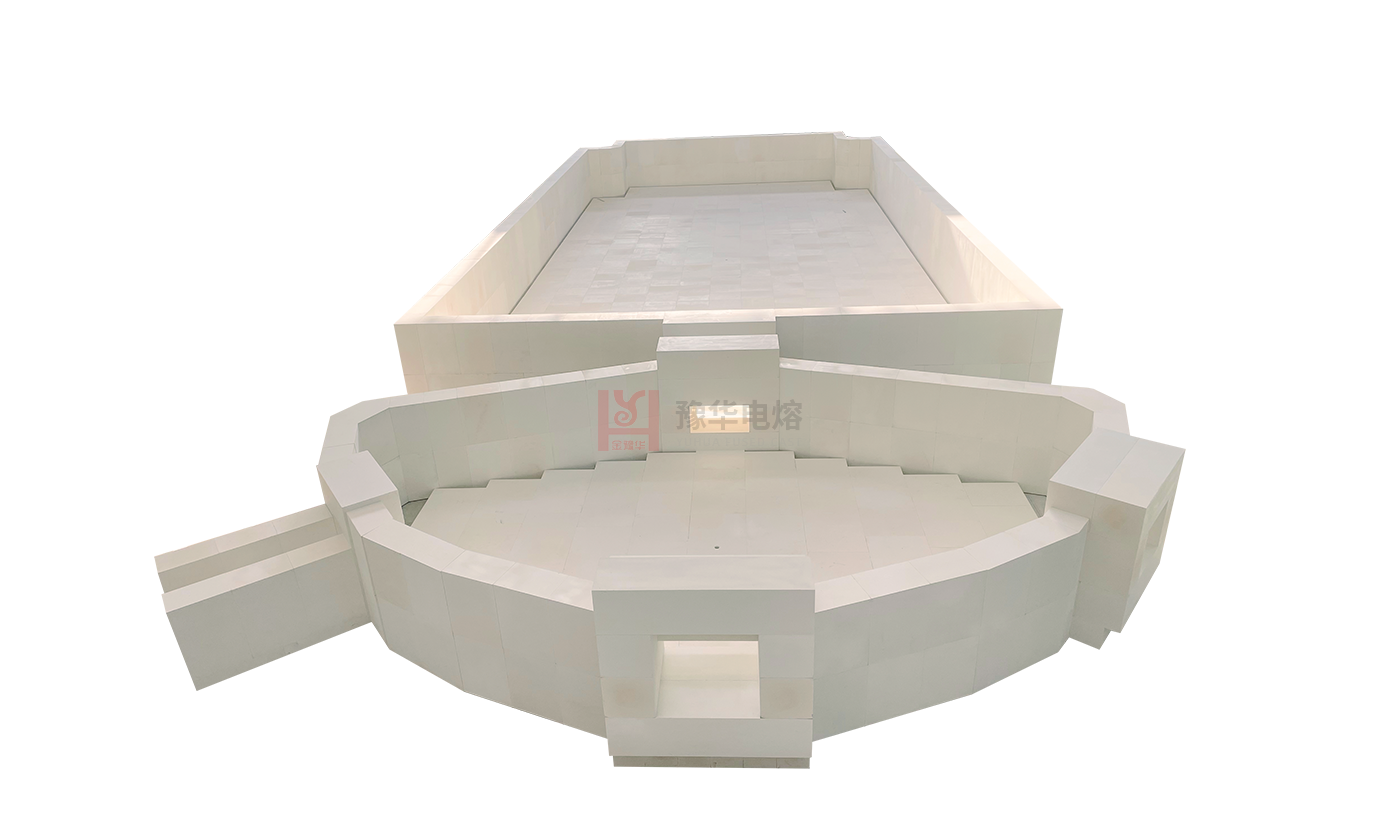 Horseshoe flame glass kiln03